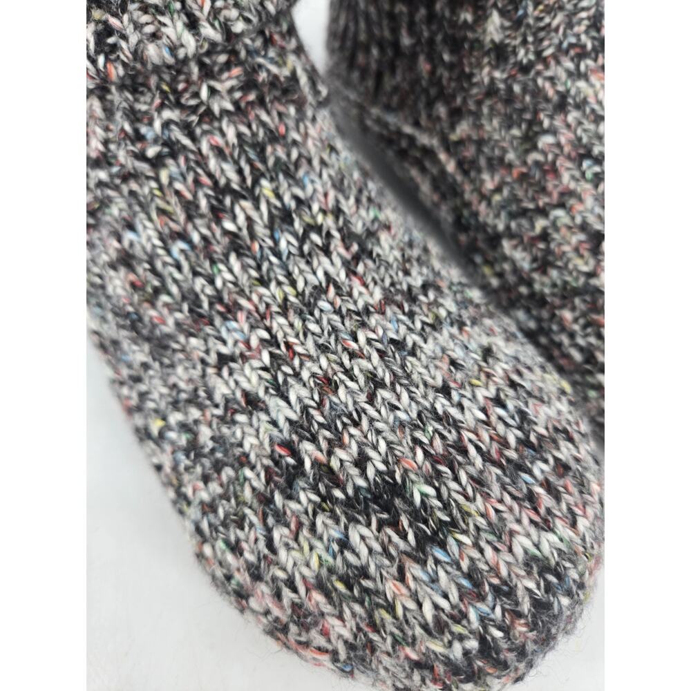 Bombas Sherpa Lined Gripper Bootie Black Slippers Women Sz Med M (US W 9-11.5) - Picture 9 of 11